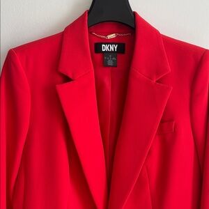 DKNY Bold Red Women's Blazer
